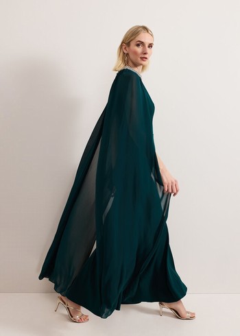 Phase Eight Bridie Dress Dark Green USA | 7832159-NB